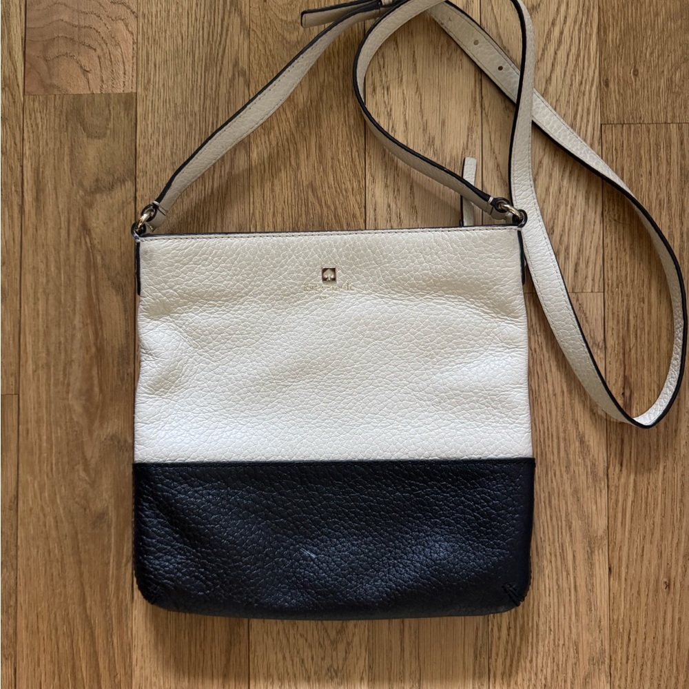 Kate Spade Black and White Crossbody Bag